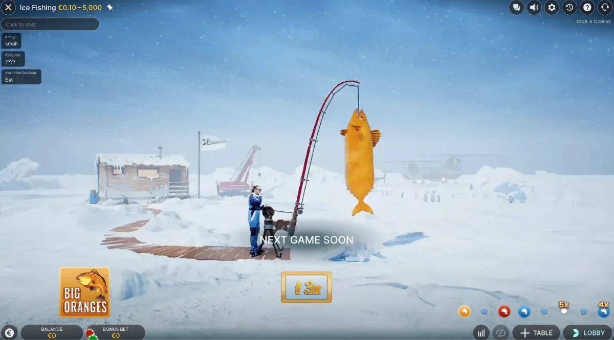 Ice Fishing en Aguero Casino